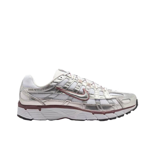 Nike P-6000 White Metallic Silver Tattoo